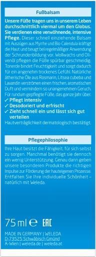 Produktbild Weleda Fussbalsam (Fusscrème & Fussgel, 75 ml)
