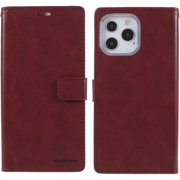 Goospery Bluemoon Diary Series (Apple iPhone 13 Pro), Smartphone Hülle, Rot