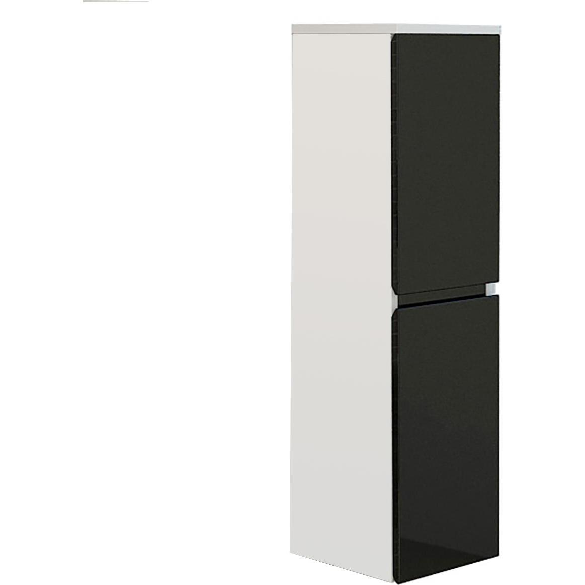 Jet-Line, Badezimmerschrank, Badschrank AIGER schwarz Badmöbel Hängeschrank Bad Schrank (110 x 30 x 30 cm)