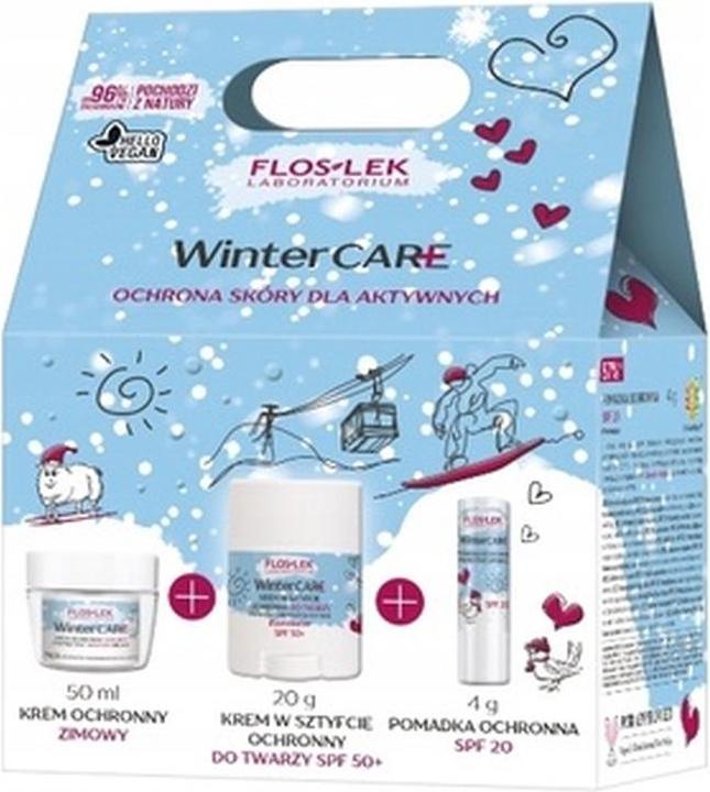 Floslek Laboratorium Winter Care Skin Protection Set For Active People - Protective Cream 50 Ml, Sti