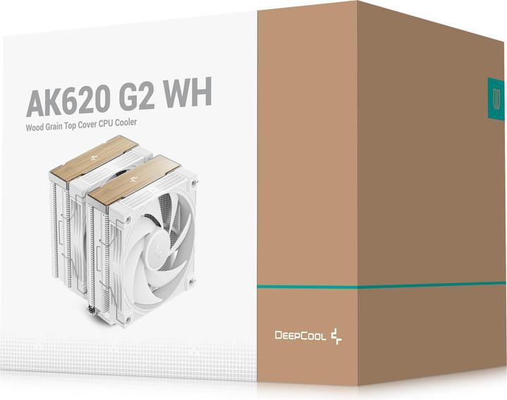 Produktbild Deepcool AK620 G2 WH (weiss/holz, 120 mm) (159 mm)