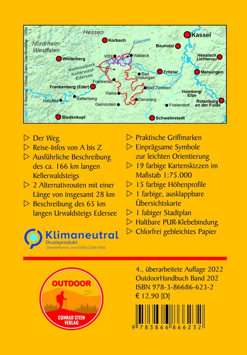 Immagine prodotto Kellerwaldsteig mit Urwaldsteig Edersee (Tedesco, Thorsten Hoyer, 2022)