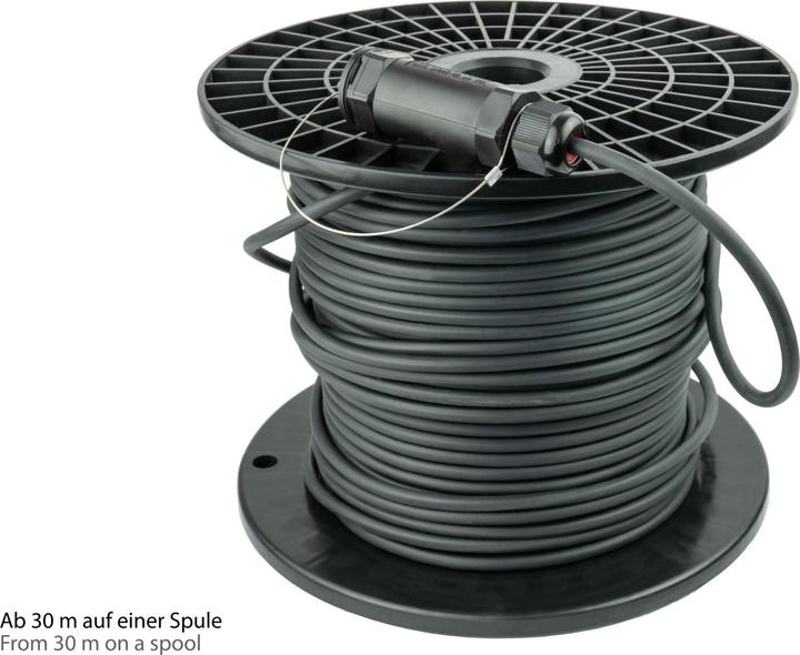 Produktbild Python AOC Hybrid High-Speed HDMI 2.0b, stahlarmiert, 4K @60Hz, 18 GBit/s, schwarz, 50m, Series (50 m, HDMI)