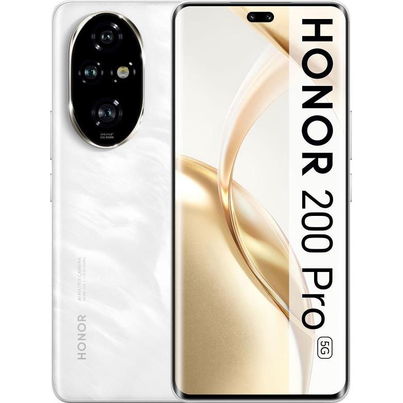 Thumbnail - Honor 200 Pro (512 GB, Moonlight White, 6.78", Dual SIM, 50.33 Mpx, 5G), Smartphone, Weiss