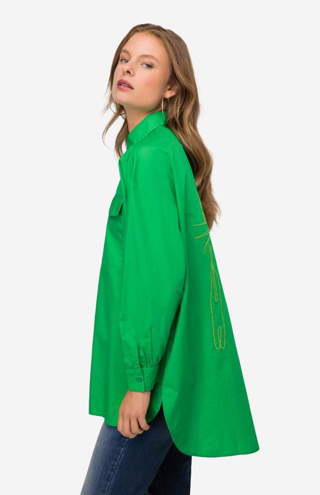 Produktbild Laurasøn Hemdbluse, Hemdkragen, gerundeter Saum, Langarm (L)