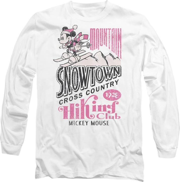 Actual product image Disney Unisex Adult Snowtown Ski Mickey Mouse T-Shirt (XXL)