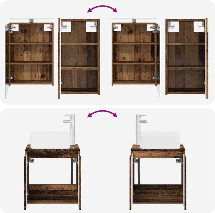 Produktbild vidaXL Badezimmerschrank-Set