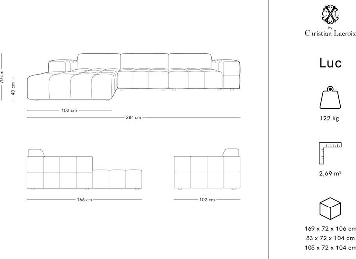 Actual product image CXL by Christian Lacroix Luc (Corner sofa)