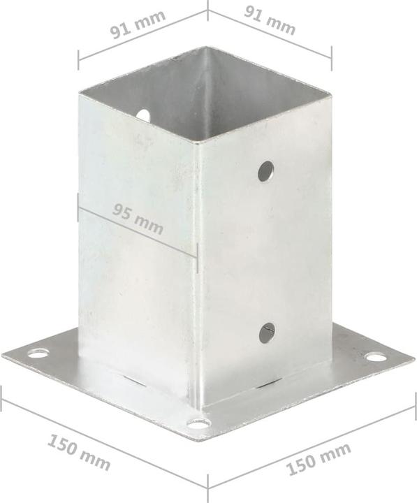 Actual product image vidaXL Pfostenanker
