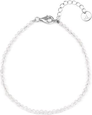 Agato Mineral Bracelet With Moonstone Pol-B06/21l