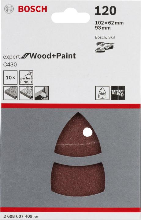 Actual product image Bosch Professional Zubehör Multi sandpaper with Velcro (120)