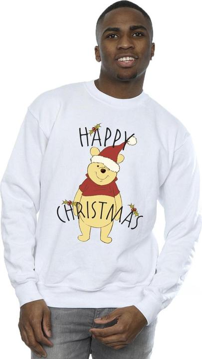 Immagine prodotto Disney Winnie The Pooh Happy Christmas Holly Felpa Uomo (M)