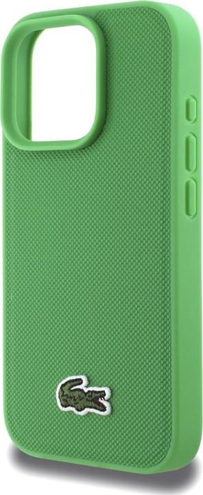 Actual product image Lacoste Case Iconic Petit Pique Crossbody Cord MagSafe for iPhone 16 Pro green (Apple iPhone 16 Pro)