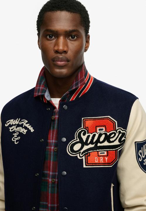 Actual product image Superdry College Patched Varsity Jacket (XL)