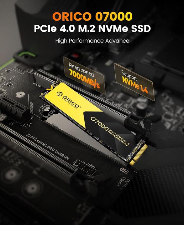 Actual product image Orico 1TB O7000 M.2 NVMe 2280 R7000:W6500 (1000 GB, M.2 2280)