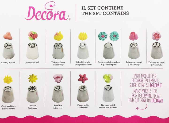Produktbild Decora Tüllenset Blumenwiese (Spritztüllen)