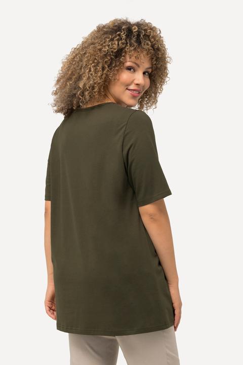Actual product image Ulla Popken Essential Square Neck Stretch Tee (54)