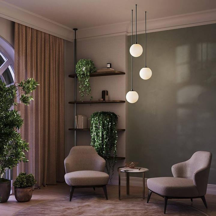 Immagine prodotto Maytoni Luna LED a sospensione, luce a sospensione 5W 210cm nera 3000K 90Ra bianco caldo (300 lm)