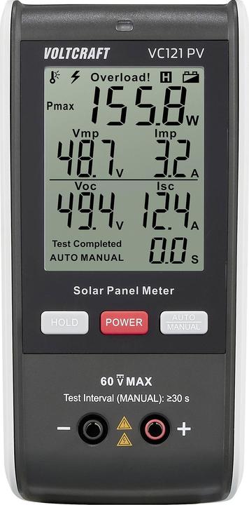 Image du produit Voltcraft VC121 PV Solarenergie-Messgerät