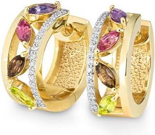 Immagine prodotto Breuning ORECCHIE - E.RAUCHQUARZ/Brill. 0,208 Ct. H/si (585, - Oro)
