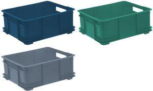 Actual product image keeeper Storage box Euro-Box XL "bruno eco", grey (28 l)