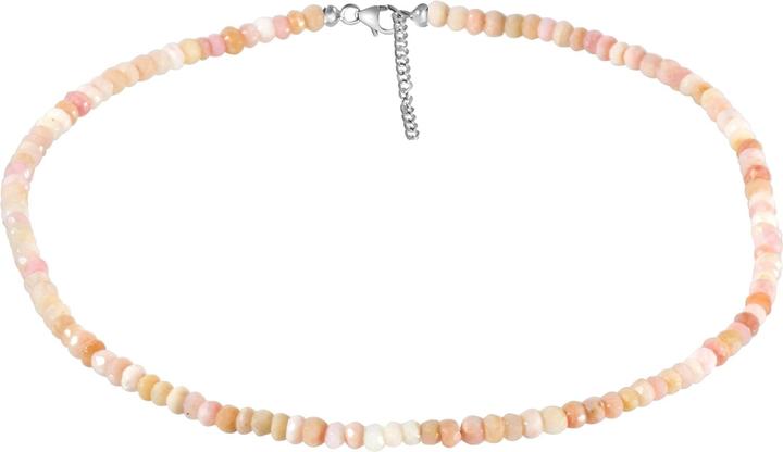 Produktbild Xen Pink Opal - Collier 5,5 mm facettiert 43 + 5 cm 925 Silber (925 Sterling Silber, 43 cm)