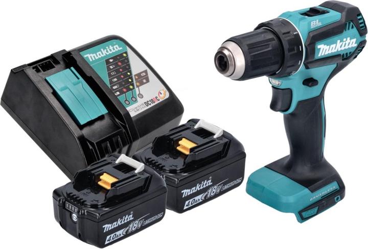 Produktbild Makita DDF 485 RM Akku Bohrschrauber 18 V 50 Nm Brushless + 2x Akku 4,0 Ah + Ladegerät