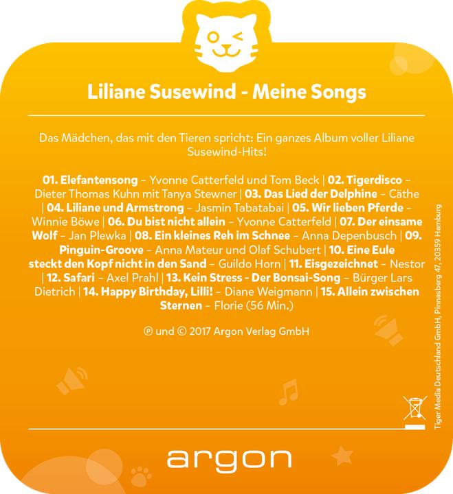 Image du produit Tigermedia Tigercard Liliane Susewind My Songs (Allemand)
