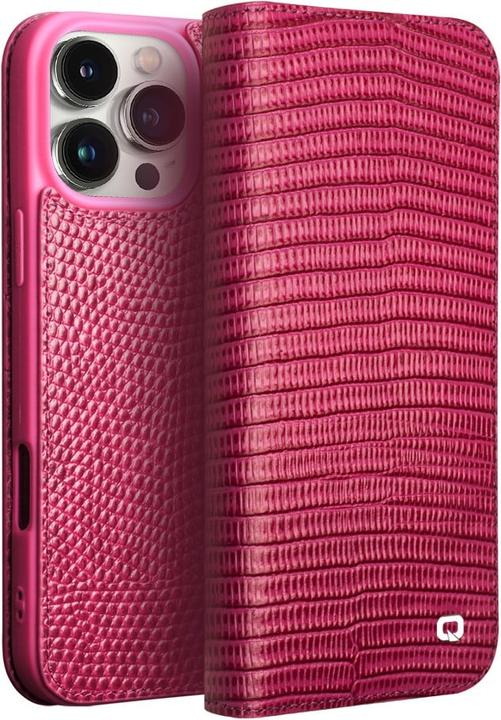 Actual product image QiAlino Croco Flip cover (Apple iPhone 16 Pro Max)
