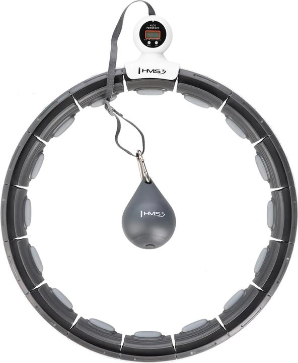 Image du produit HMS Hhm15 Hula Hoop Noir Avec Aimant Et Poids + Compteur (100 cm, 400 g)