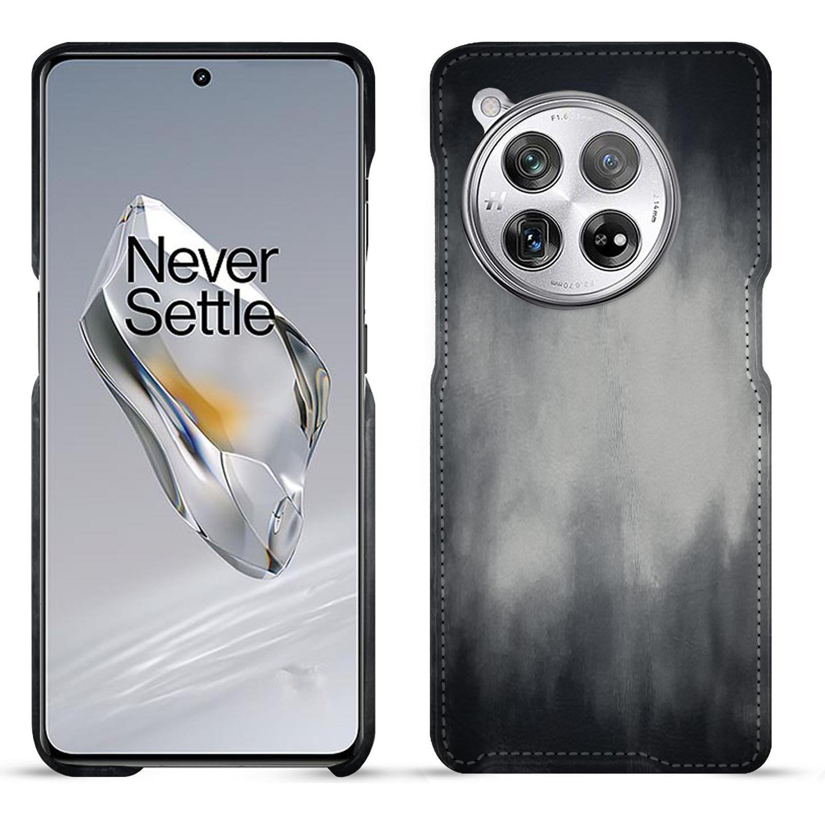 Noreve Lederschutzhülle (OnePlus 12), Smartphone Hülle, Grau