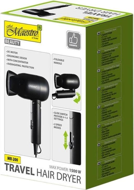 Immagine prodotto Maestro Suszarka do włosów 1500W MR-200 (1500 W)