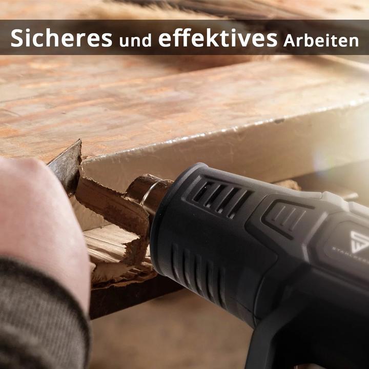 Actual product image Stahlwerk HP-2001 PRO hot air gun with 600 degrees and 2,000 W
