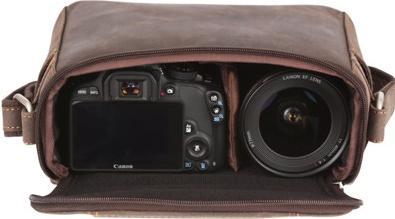 Produktbild Kalahari KAAMA L-13 Fototasche, Leder (Kamera Schultertasche)