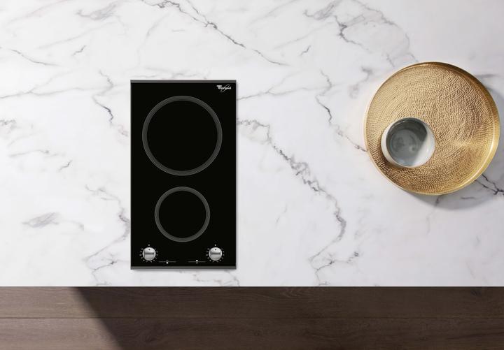 Image du produit Whirlpool AKT 360/IX hob Black Built-in Zone induction hob 2 zone(s) (28.80 cm, Table de cuisson à induction)