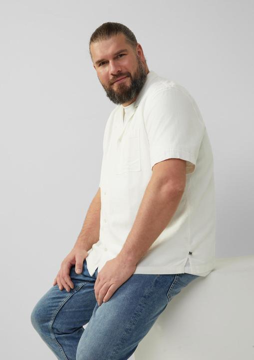 Actual product image S.Oliver Hemd Resort Fit: Strukturiertes Kurzarmhemd aus Leinenmix (5XL)