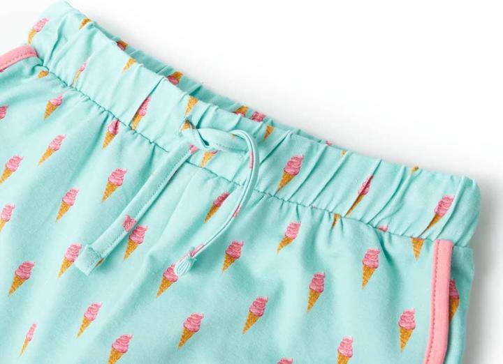 Produktbild VidaXL Kindershorts mit Kordelzug Helles Minzgrün 128,Material (128)