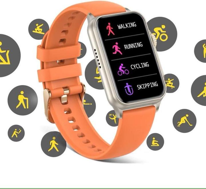 Produktbild Smartwatch SmartWatch RNCF06 pomarańczowy silikon BT Call (44 mm)