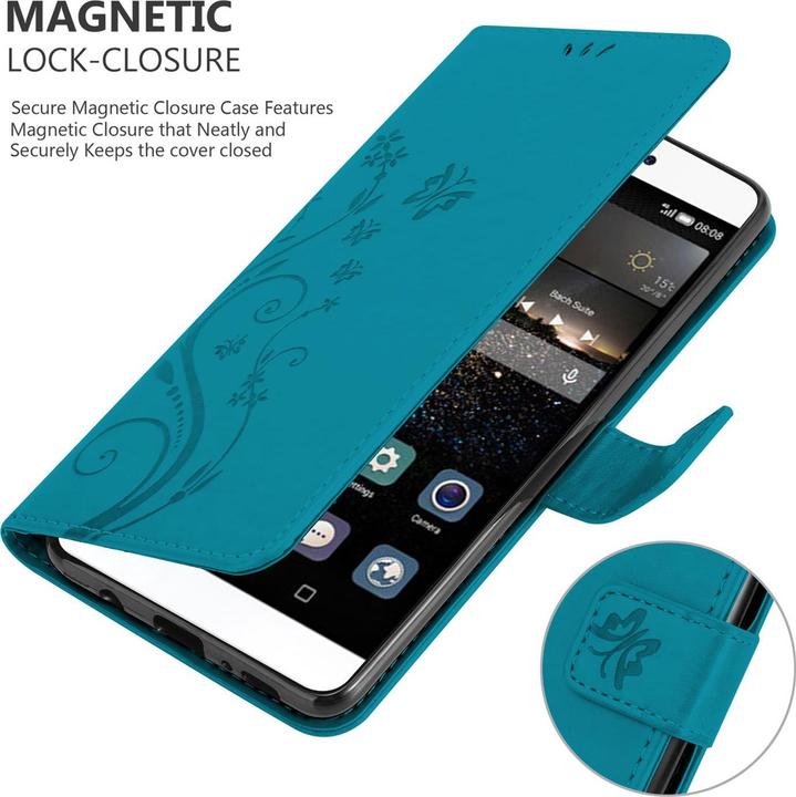 Produktbild Cadorabo Flower Book Cover (Huawei P8)