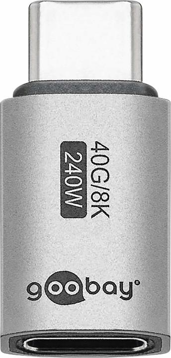 Actual product image Goobay USB-C adapter straight, USB4 (USB-C, USB-C)