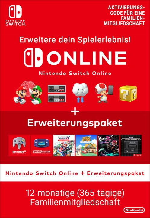 Actual product image Nintendo Switch Online plus Expansion Pack 365 days Family Digital Code (12 Months)