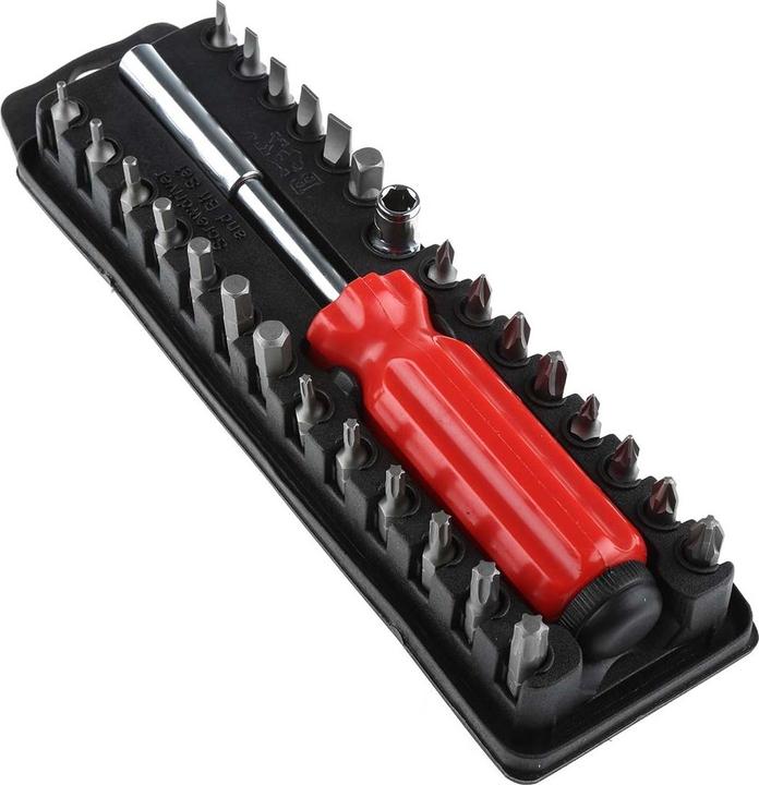 Produktbild RS PRO Bitsatz 29-teilig (Innensechskant, Kreuz Pozidriv PZ, Schraubschlitz)