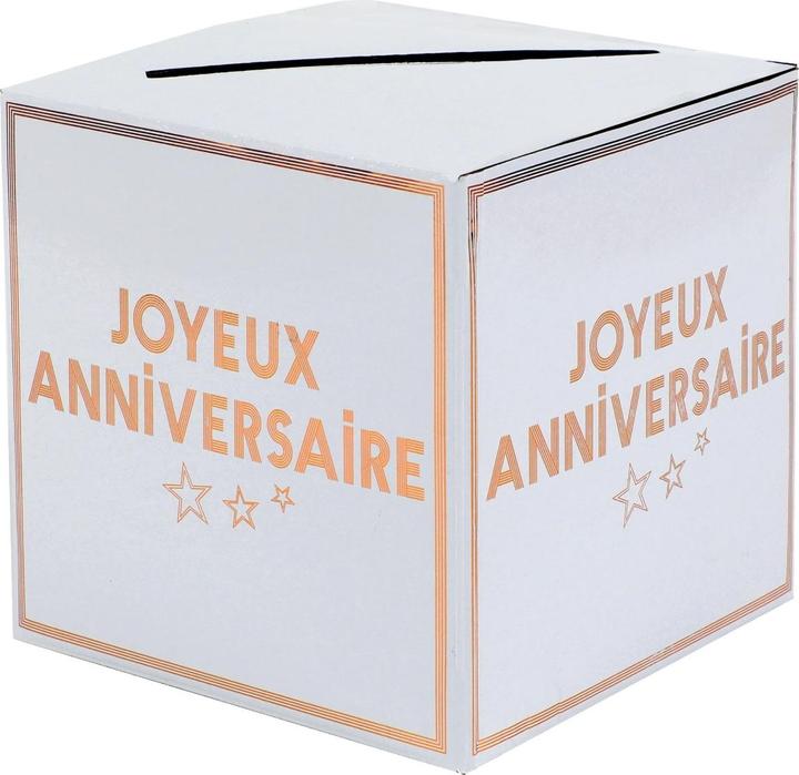 Santex Tirelire Joyeux Anniversaire Star - Rosegold