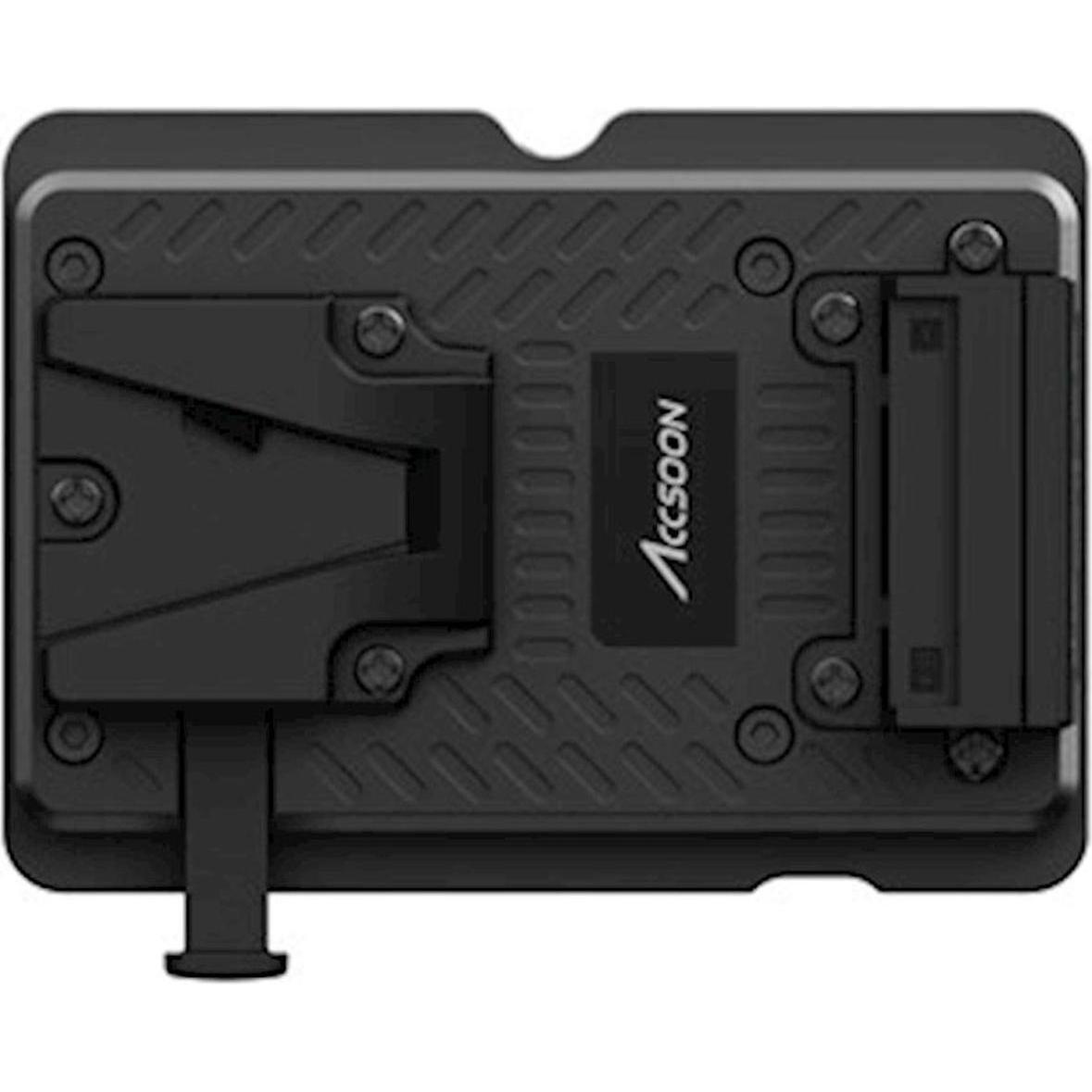 Accsoon NP-F To V-Mount Battery Plate For M7& M7 P (Batteria della fotocamera), Alimentatore fotocamera, Nero