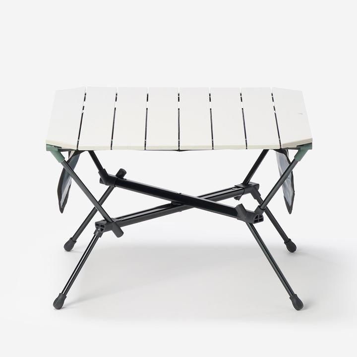 Actual product image Quechua Campingtisch niedrig 500 kompakt beige/grün
