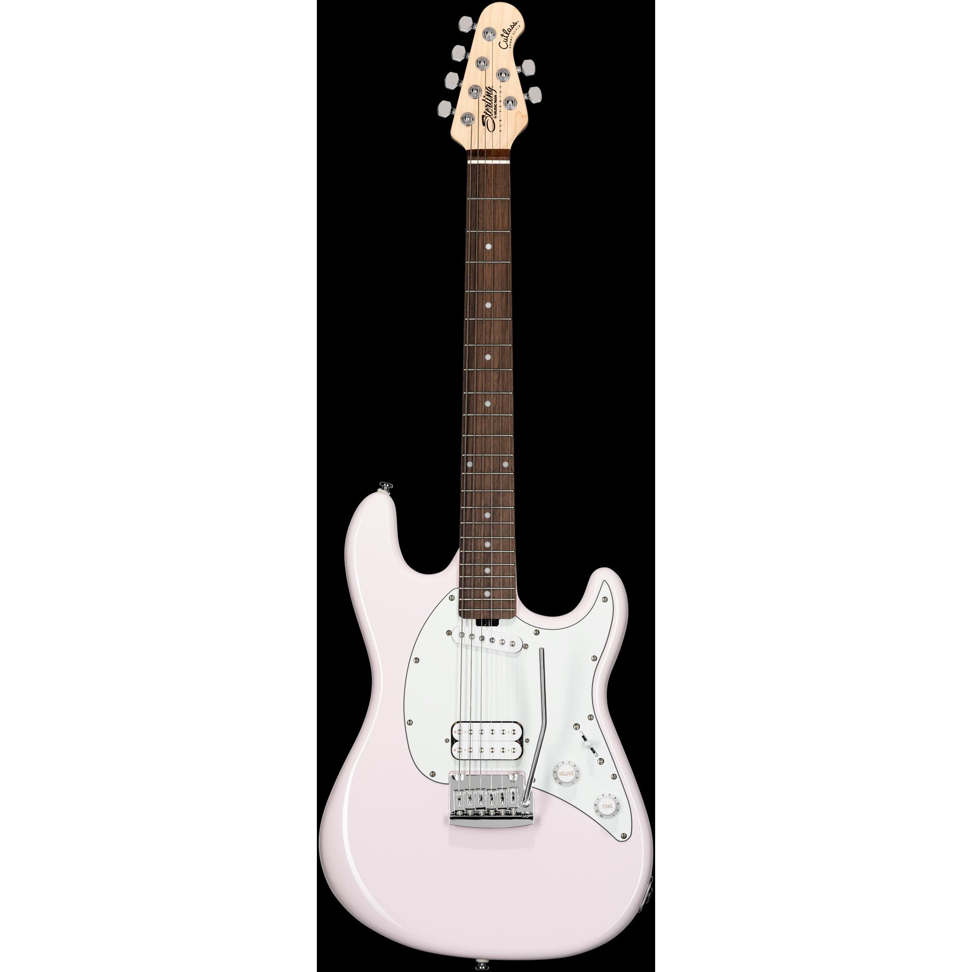 Sterling E-Gitarre, Cutlass Short Scale, HS, Shell Pink (E-Gitarre, Maple, Poplar, Nato), Gitarre, Pink