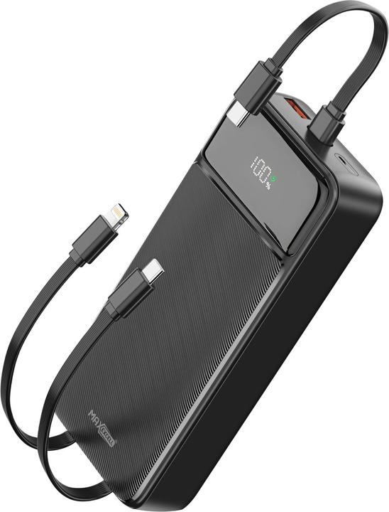 Image du produit Max Excell Powerbank 20000mAh 2xUSB-A/USB-C LCD (20000 mAh, 22.50 W)
