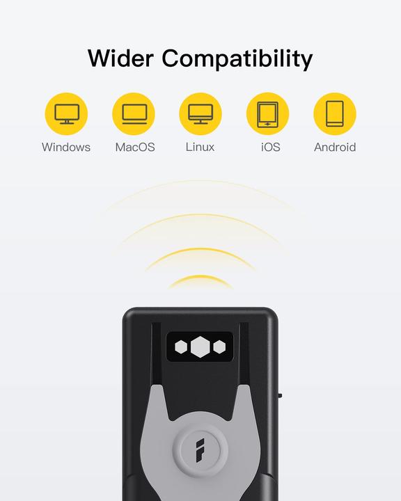 Image du produit Inateck Barcodescanner 43 gray (BCST-43 gray) (Codes à barres 1D)