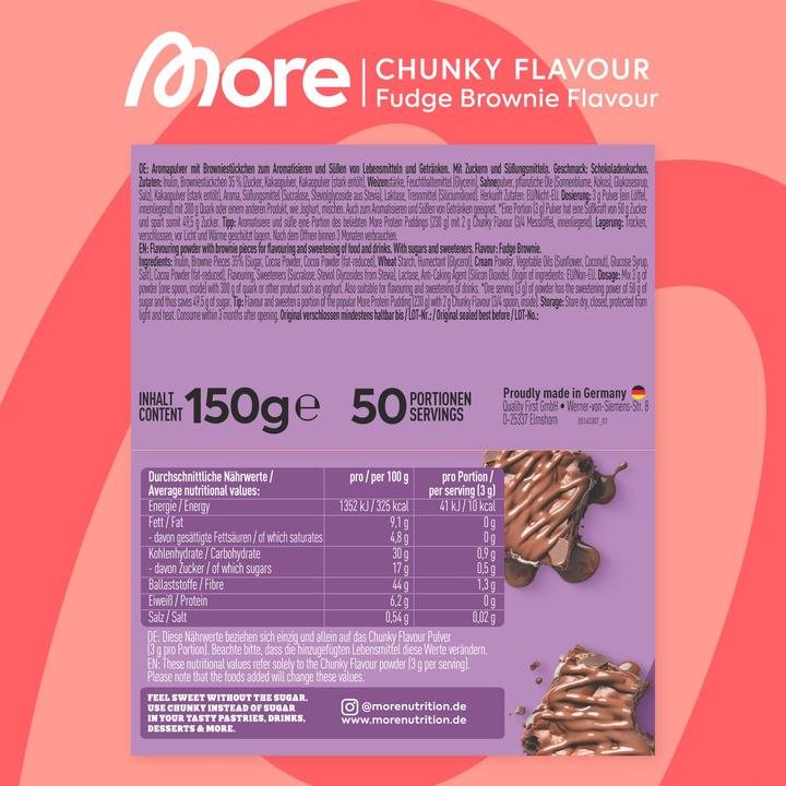 Actual product image More Nutrition Chunky (Chocolate, 1 pcs., 150 g)