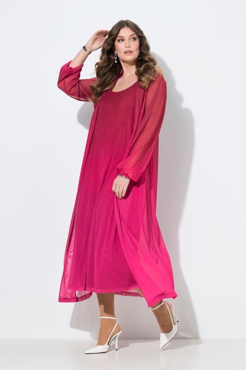 Actual product image Miamoda Straight cut color gradient mesh jacket (46)